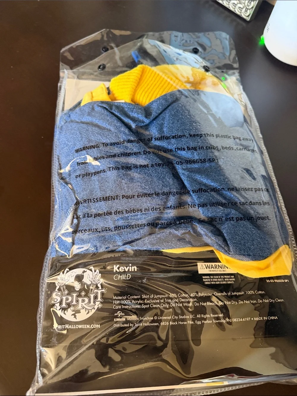 Kids Kevin Minion Costume - Yellow & Blue, Includes Goggles and Hat